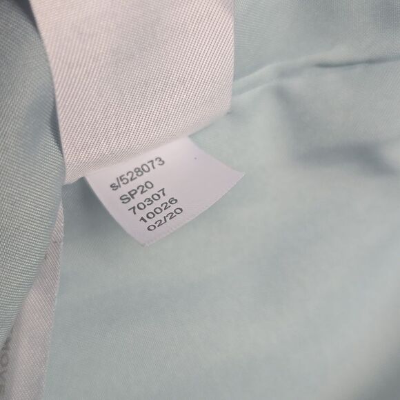 LOFT -1931 NWT Linen Sea Blue with Silver Metallic Threads Women's size 10 - Picture 4 of 8